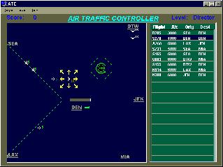 A picture of Air Traffic Controller in action.