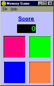Picture of memory game